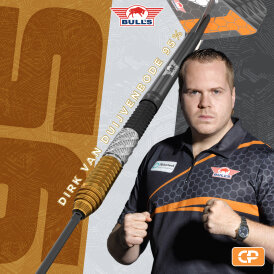 BULLS NL CP Steel Darts Dirk van Duijvenbode Changeable Point 95% Tungsten Steeltip Darts Steeldart 24 g