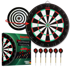 Karella Dartboard Training Set inkl. 2 Satz Steeldarts