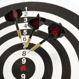 Karella Dartboard Training Set inkl. 2 Satz Steeldarts