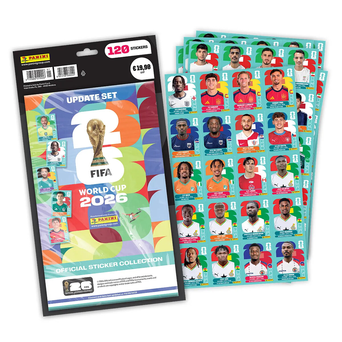 Panini FIFA World Cup 2026 Sticker Display 100 panini-fifa-world-cup-2026-sticker-display-100