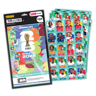 Panini - Offizielle FIFA World Cup 2026™ Fussball-Weltmeisterschaft WM 2026 Sticker UPDATE Set 120 Sticker