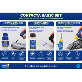 Revell Contacta Basic Set / 3 Pack Revell Modellbau-Kleber