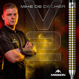 Mission Darts Steel Darts R2.5 Rapid Point Mike De Decker V2 95% Tungsten Steeltip Darts Steeldart