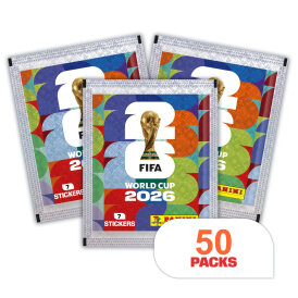 Panini - Offizielle FIFA World Cup 2026™ Fussball-Weltmeisterschaft 2026 Sticker Display 50 Tüten