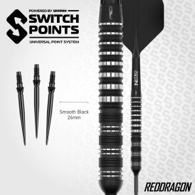 Red Dragon Steel Darts Switch Point Sable Parallel 90% Tungsten Steeltip Dart Steeldart