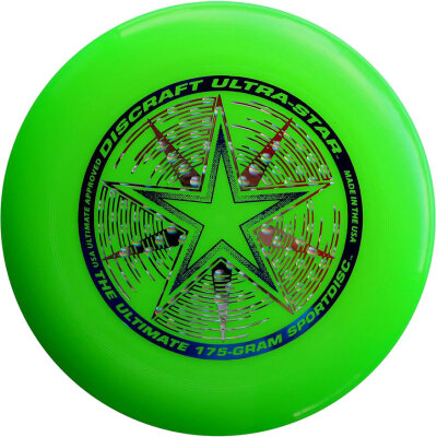 Discraft Ultra Star 175 Frisbee Wurfscheibe 27,5 cm Durchmesser 175 g Grün