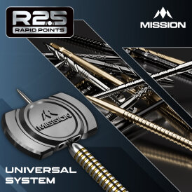 Mission R2.5 Rapid Dart Points Dart Wechsel- Spitzen Schraubspitzen GV1, RVX, SGV, GV2, DSX, SM1, SG2, SC1 verschiedene Farben und Längen