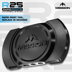 Mission R2.5 Rapid Dart Point Changer Tool - Black Dart Wechsel- Spitzen Schraubspitzen Werkzeug