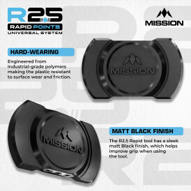 Mission R2.5 Rapid Dart Point Changer Tool - Black Dart Wechsel- Spitzen Schraubspitzen Werkzeug
