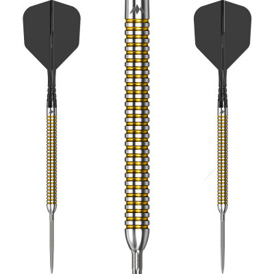 Mission Darts Steel Darts R2.5 Rapid Point Mike De Decker V2 95% Tungsten Steeltip Darts Steeldart 22 g