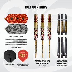 Shot Steel Darts Goths Alaric Turbo Point 95% Tungsten Steeltip Darts Steeldart