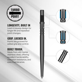 Shot Dart Turbo Points Steel Tip Dart Wechsel- Spitzen Schraubspitzen in verschiedenen Längen & Farben