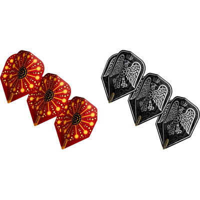 Shot Dart Goths Flights Skildus, Eagle Nr.6 Dartflights verschiedene Designs