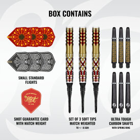 Shot Soft Darts Goths Alaric 95% Tungsten Softtip Darts Softdart 20 g