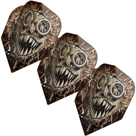 Shot Dart Gnarly Flights Gnasha, Skulls Nr.6 Dartflights...
