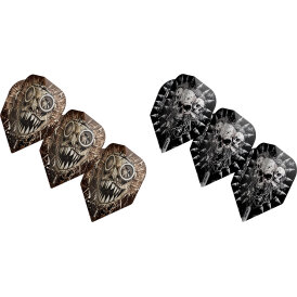 Shot Dart Gnarly Flights Gnasha, Skulls Nr.6 Dartflights verschiedene Designs