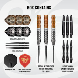 Shot Steel Darts Gnarly Gnasha Turbo Point 95% Tungsten Steeltip Darts Steeldart 23 g