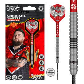 Shot Steel Darts Michael Smith Series II Turbo Point 90% Tungsten Steeltip Darts Steeldart