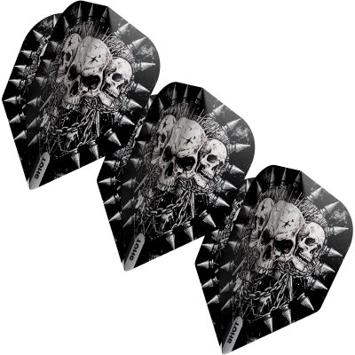 Shot Dart Gnarly Flights Skulls Nr.6 Dartflights SF5538 Skulls