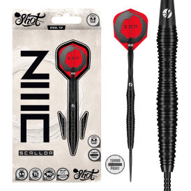Shot Steel Darts Zen Scallop Turbo Point 90% Tungsten Steeltip Darts Steeldart 25 g