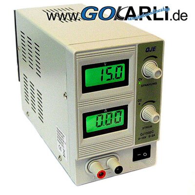 Labornetzgerät 1502 regelbar 15 Volt / 2 Ampere Carrera GO Digital 143 QJ1502C
