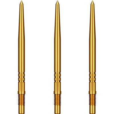 Shot Dart Turbo Points Steel Tip Dart Wechsel- Spitzen Schraubspitzen in Smooth Gold 40 mm