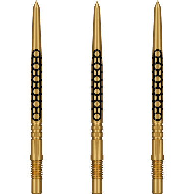 Shot Dart Turbo Points Steel Tip Dart Wechsel- Spitzen Schraubspitzen Goths Gold 30 mm