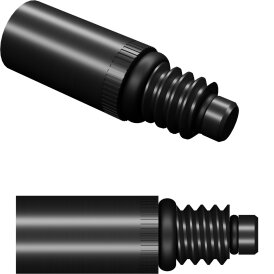 Shot Dart Shaft Spinner für rotierende Shafts Schwarz