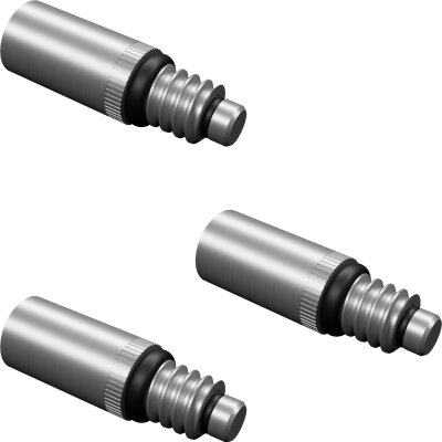 Shot Dart Shaft Spinner für rotierende Shafts verschiedene Farben Silber