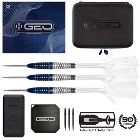 "Leicht bespielt" - Harrows Steel Darts Quick Point GEO Torpedo 90% Tungsten Steeltip Dart Steeldart 24 g
