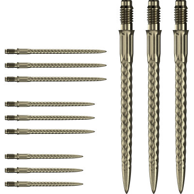 Mission R2.5 Rapid Dart Points Dart Wechsel- Spitzen Schraubspitzen Gold RVX 35 mm