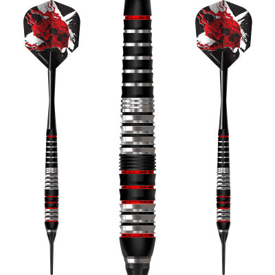 "Leicht bespielt" - Harrows Soft Darts Heavy Metal Stainless Softtip Dart Stoftart 18 g