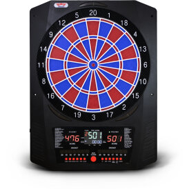 "Leicht bespielt" - BULLS NL Dartautomat Universum Pro Light Elektronik Dartboard Softtip Board Elektronische Dartscheibe Schwarz/Weiß