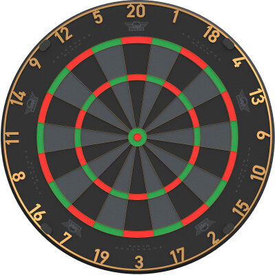 "Verpackung beschädigt" - BULLS NL Advantage Black Professional Dartboard Bristle Dart Board Dartboard Dartscheibe