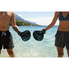 Waboba Catch Glove Catch-Handschuh mit Waboba Pro-Ball ultimatives Fangspiel fürs Wasser 2 Handschuhe + 1 Ball