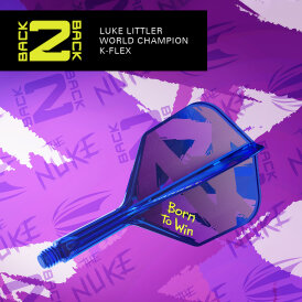 Target Dart K-Flex Flight- Schaftsystem Luke Littler World Champion The Nuke Born To Win patentierten Twist-System Standard Nr.2 S Kurz