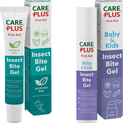 Care Plus® SOS-Insektenbiss-Gele Erwachsene und Baby & Kids Wirkstoff SymCalmin®