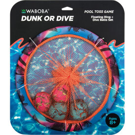 "B-Ware" - Waboba Dunk oder Dive Pool Spielzeug Schwimmringnetz und Tauchball-Set
