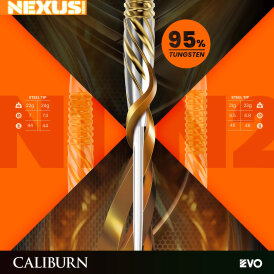 "Verpackung beschädigt" - Caliburn Steel Darts EVO Point Nexus 95% Tungsten Steeltip Dart Steeldart 24 g