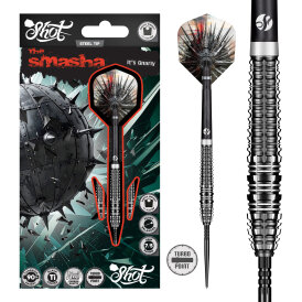 Shot Steel Darts Gnarly Smasha Turbo Point 90% Tungsten Steeltip Darts Steeldart