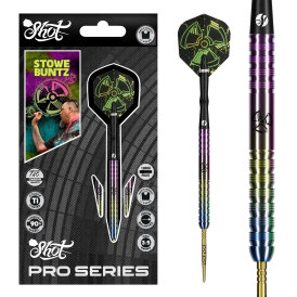 Shot Steel Darts Pro Series Stowe Buntz Buntzy 3.0 Turbo Point 90% Tungsten Steeltip Darts Steeldart 23 g