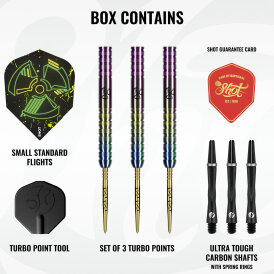 Shot Steel Darts Pro Series Stowe Buntz Buntzy 3.0 Turbo Point 90% Tungsten Steeltip Darts Steeldart 23 g