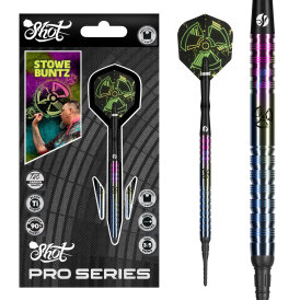 Shot Soft Darts Pro Series Stowe Buntz Buntzy 3.0 90% Tungsten Softtip Darts Softdart 21 g