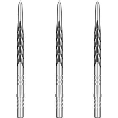 Shot Dart Turbo Points Steel Tip Dart Wechsel- Spitzen Schraubspitzen Tribal Weapon Silver 35 mm