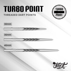 Shot Dart Turbo Points Steel Tip Dart Wechsel- Spitzen Schraubspitzen Tribal Weapon Silver 35 mm