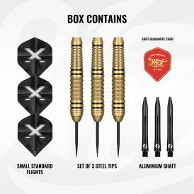 Shot Steel Darts X-Boost Stainless-Brass Steeltip Darts Steeldart