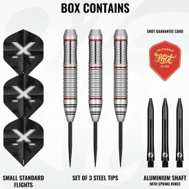 Shot Steel Darts X-Control Stainless Steeltip Darts Steeldart