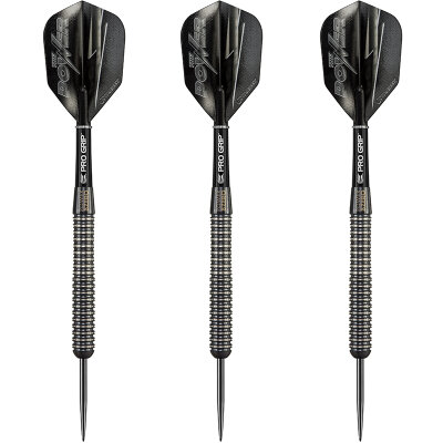 "Verpackung besschädigt" - Target Phil Taylor Power 8Zero Black Titanium Steel Dart Steeltip Darts 23 g
