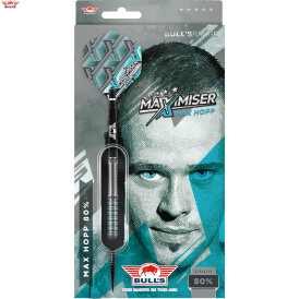 "Leicht bespielt" - BULLS Steel Darts Bull´s powered by Shot Darts Max Hopp 80% Max80 Steeltip Darts Steeldart 24 g