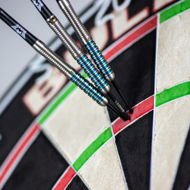 "Leicht bespielt" - BULLS Steel Darts Bull´s powered by Shot Darts Max Hopp 80% Max80 Steeltip Darts Steeldart 24 g